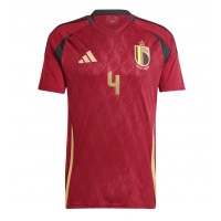 Camiseta Bélgica Wout Faes #4 Primera Equipación Replica Eurocopa 2024 mangas cortas